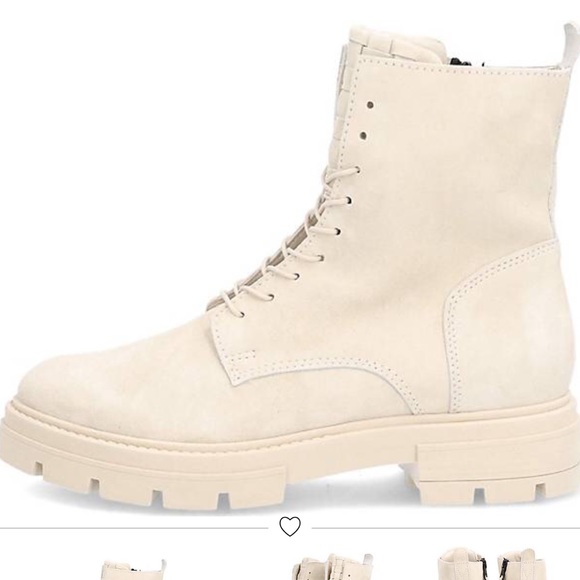 MJUS lace up ankle boots offwhite size 36 - Picture 2 of 13